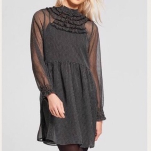 Who What Wear Dresses & Skirts - NWOT Who What Wear Ruffle collar dress goth chic